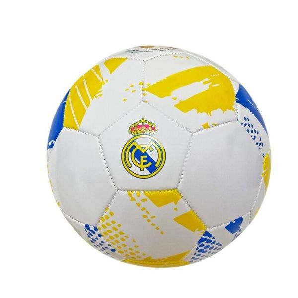 (Mis 5) Pallone REAL MADRID (Bianco-Giallo-Blu)…x50